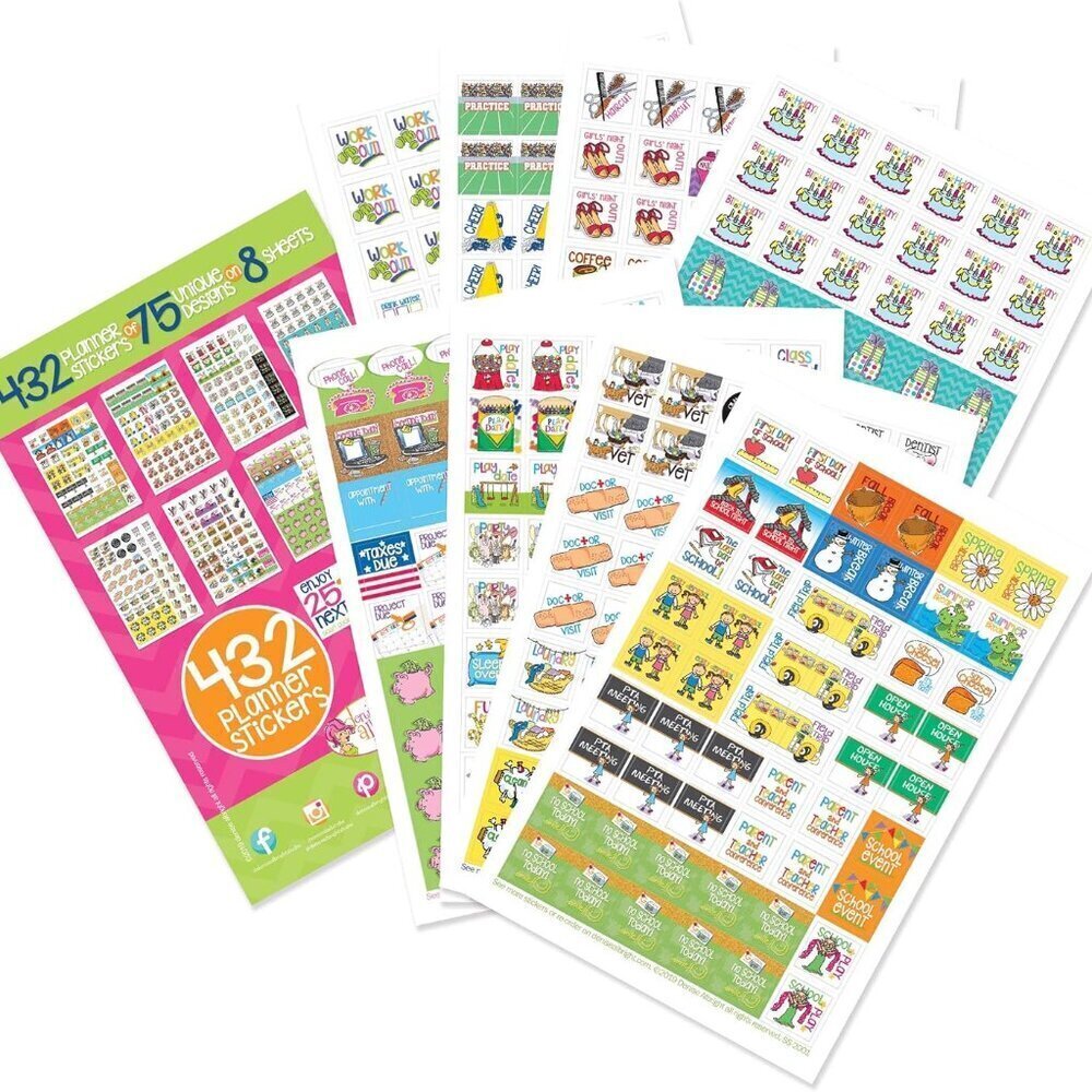 432 Planner Stickers - Busy Mom Collection for Calendars and Planners